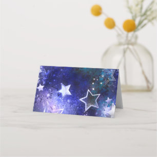 Space Background with Stars Place Card