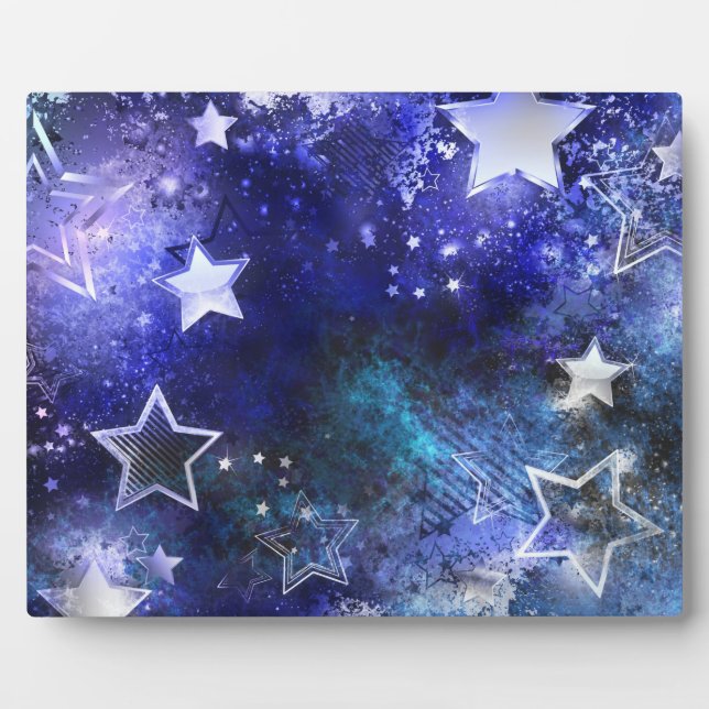 Space Background with Stars Plaque (Front)