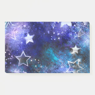 Space Background with Stars Post-it Notes