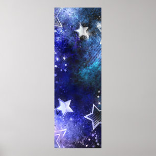 Space Background with Stars Poster