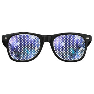 Space Background with Stars Retro Sunglasses