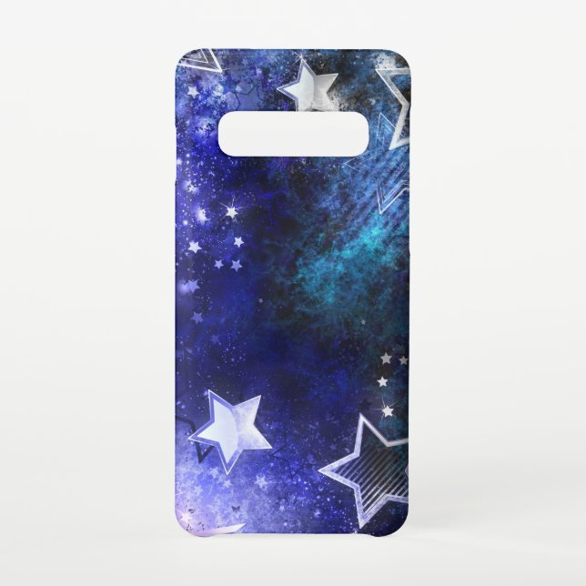 Space Background with Stars Samsung Galaxy Case (Back)