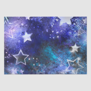 Space Background with Stars Tissue Paper