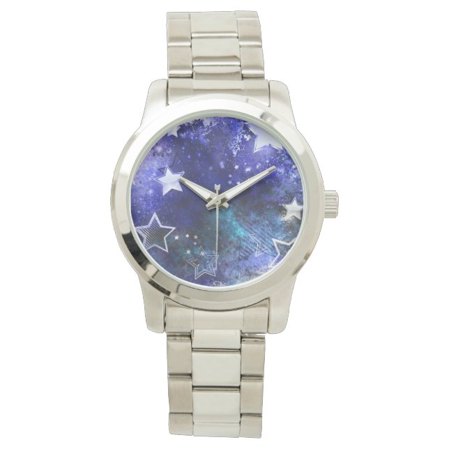 Space Background with Stars Watch (Front)