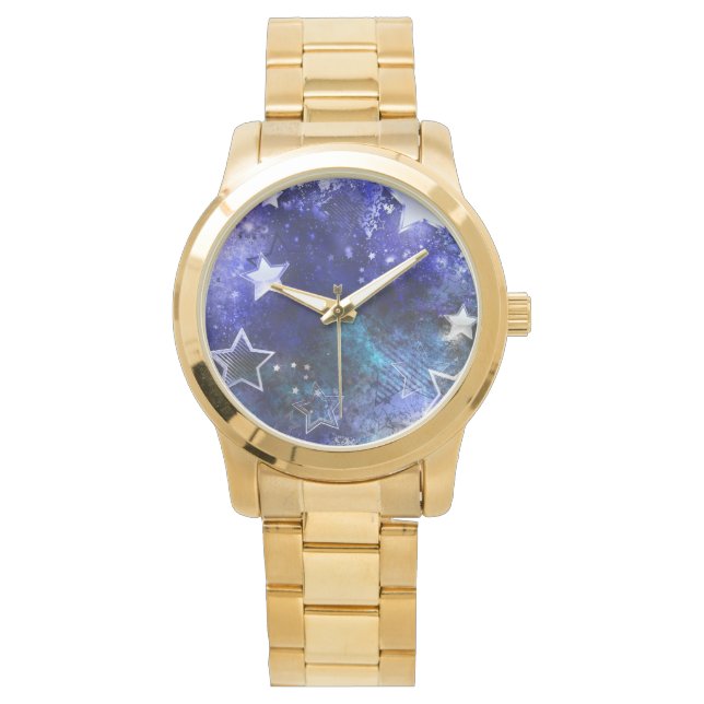 Space Background with Stars Watch (Front)