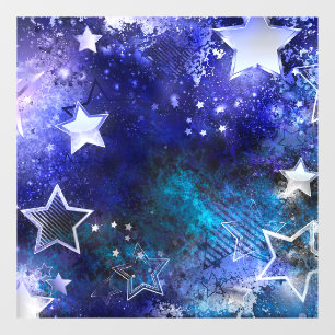 Space Background with Stars Window Cling