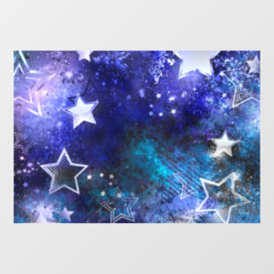 Space Background with Stars Window Cling