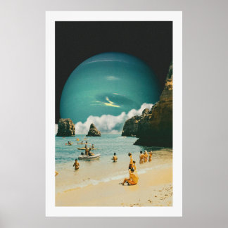 Space Beach Poster