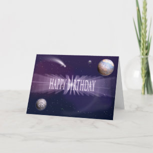 Space Birthday Card