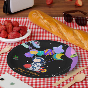 Space Birthday Party Theme   Galaxy Theme Decor Paper Plate