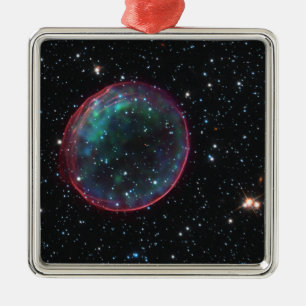 Space Bubble Metal Ornament