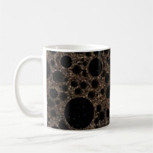 Space Bubble Spots - Glitter Brown Coffee Mug