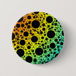 Space Bubble Spots - Heat ROYCB 2 Inch Round Button
