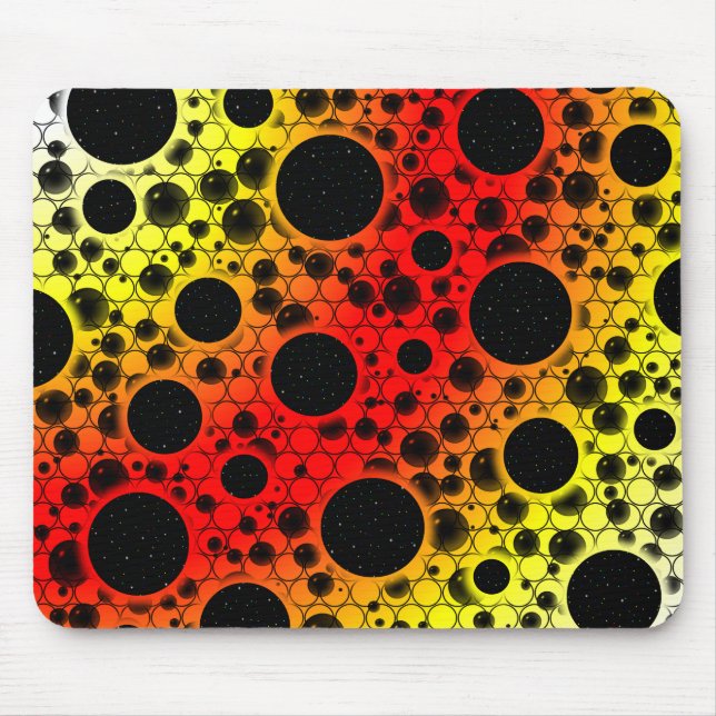 Space Bubble Spots - Heat WYR Mouse Pad (Front)