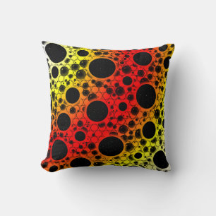Space Bubble Spots - Heat WYR Throw Pillow