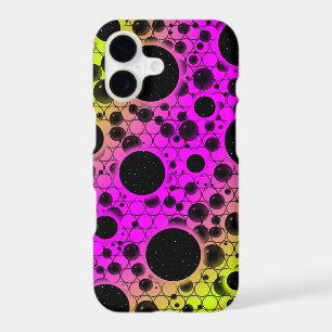 Space Bubble Spots - Pink/Lime