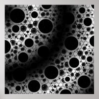 Space Bubble Spots - White/Black