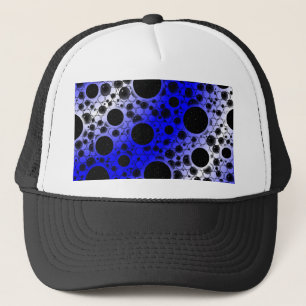 Space Bubble Spots - White/Blue Trucker Hat