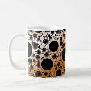 Space Bubble Spots - White/Bronze Coffee Mug