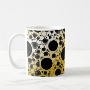 Space Bubble Spots - White/Gold Coffee Mug
