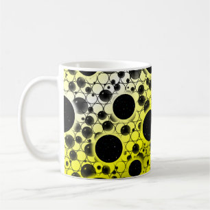 Space Bubble Spots - White/Yellow Coffee Mug