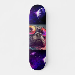 SPACE BULLDOG FUNNY Skateboard