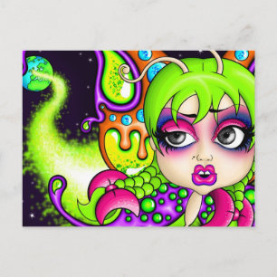 Space Butterfly Postcard