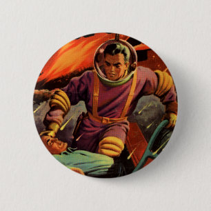 Space Cadet 2 Inch Round Button