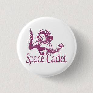 Space Cadet Pink 1 Inch Round Button
