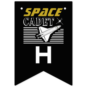 Space Cadet, Spacecraft, Birthday Bunting Flags