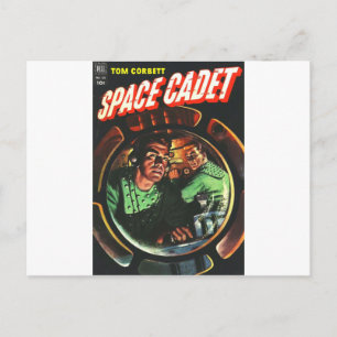 Space Cadets in Small Rocket Postcard