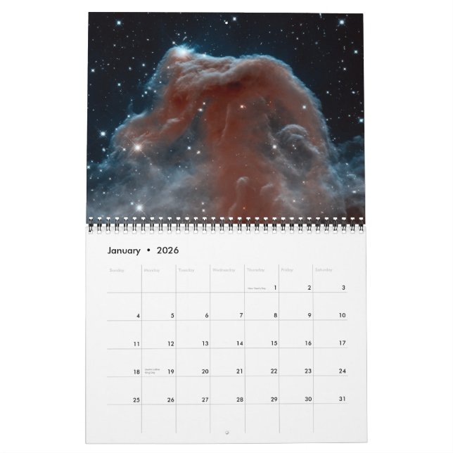 Space Calendar (Jan 2026)