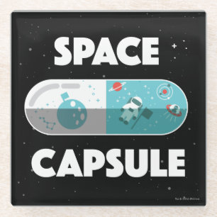 Space Capsule Glass Coaster