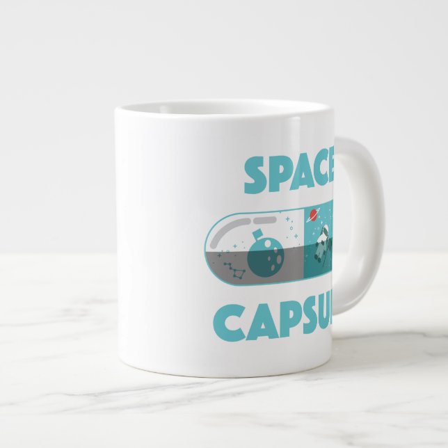 Space Capsule Large Coffee Mug (Front Right)