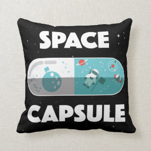 Space Capsule Throw Pillow