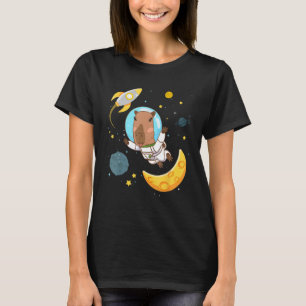 Space Capybara Cosmonaut Capy Astronaut Planets Sc T-Shirt