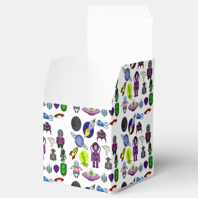 Space Cartoon Favor Box (Opened)