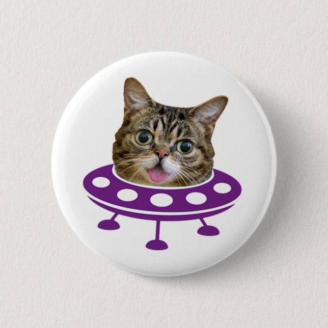 Space Cat     2 Inch Round Button (Front)