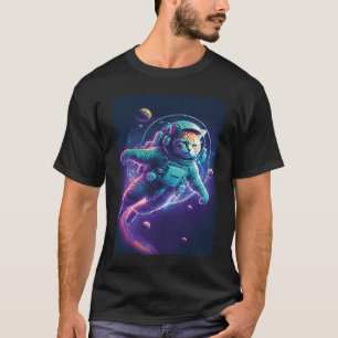 Space Cat Astronaut Catstronaut for Cat Graphic T-Shirt