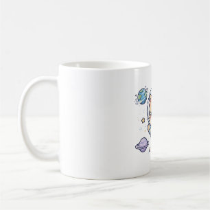 Space Cat Astronaut Cute Kawaii Galaxy Art Coffee Mug