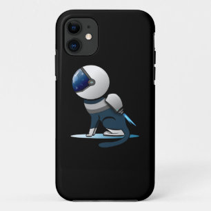 Space Cat Astronaut Flying    iPhone 11 Case