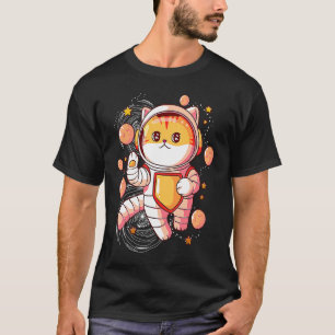 Space Cat Cosmic Cute Cat in Space Aesthetic Cat T-Shirt