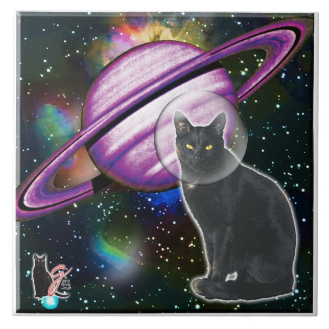 Space-Cat Cosmo Tile (Front)