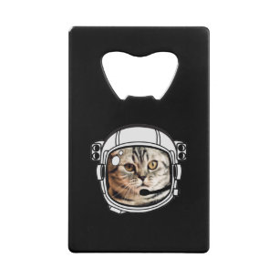 Space Cat Credit Card Bottle Opener