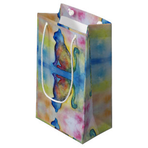 Space Cat Custom Gift Bag - Small, Glossy