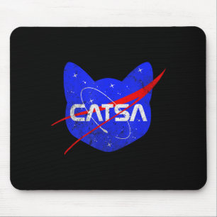 Space Cat Funny Universe Catsa Mouse Pad