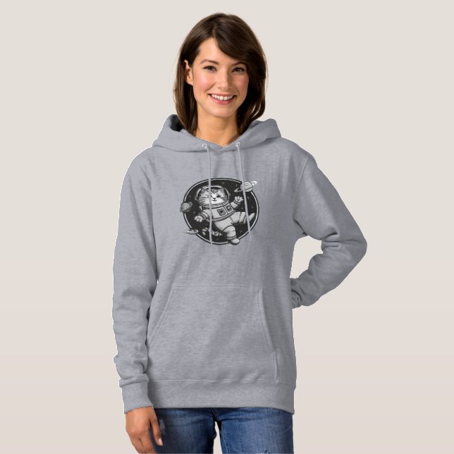 space cat hoodie (Front Full)