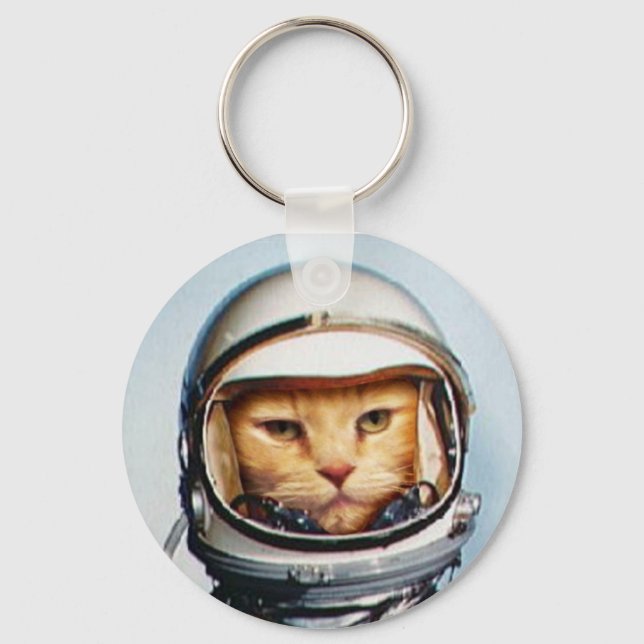 Space Cat Keychain (Front)