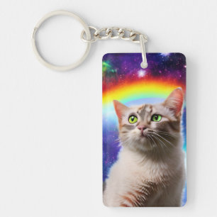 Space Cat Keychain