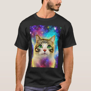 Space Cat Kitty Kitten In Cat Style 10 T-Shirt